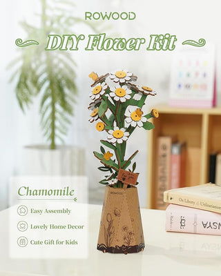 Rowood Flower Wooden Puzzle Chamomile