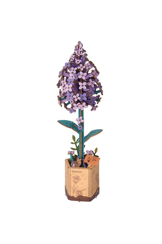 Rowood Flower Wooden Puzzle Lilac