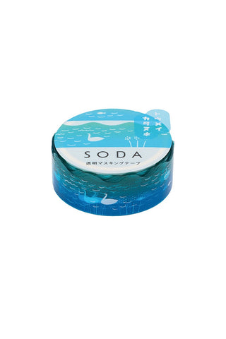 SODA Clear Tape 15mm Die-cut Swan