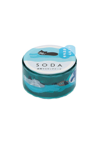 SODA Clear Tape 20mm Die-cut Swimming