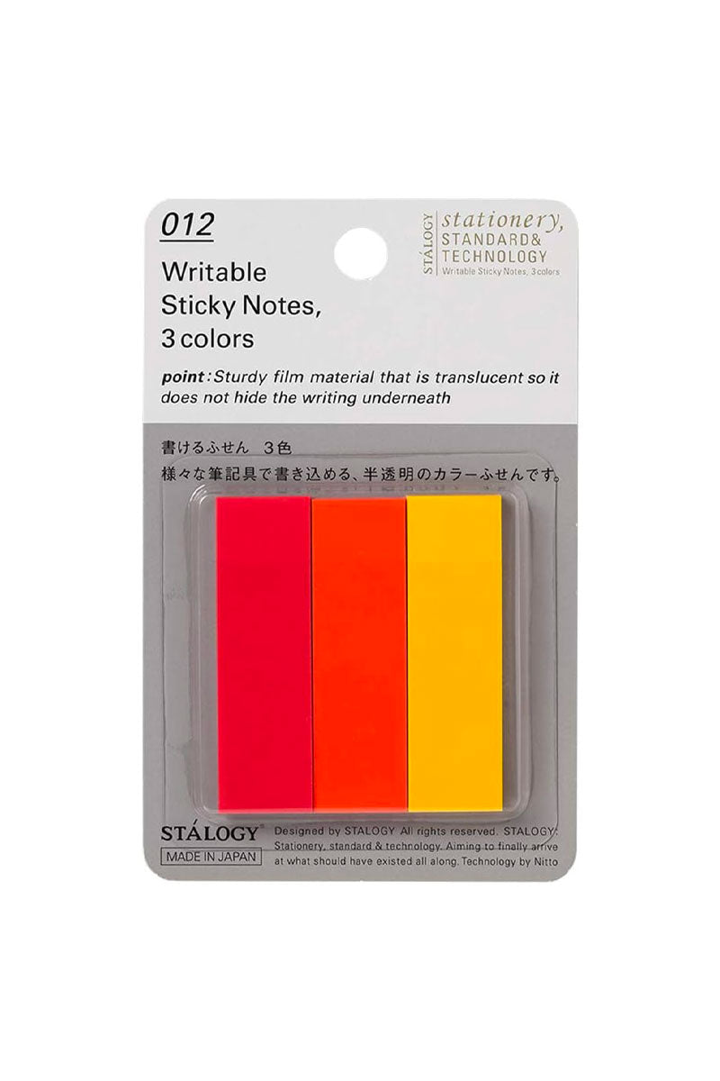 Stalogy Translucent Sticky Notes - Plain - 50 mm