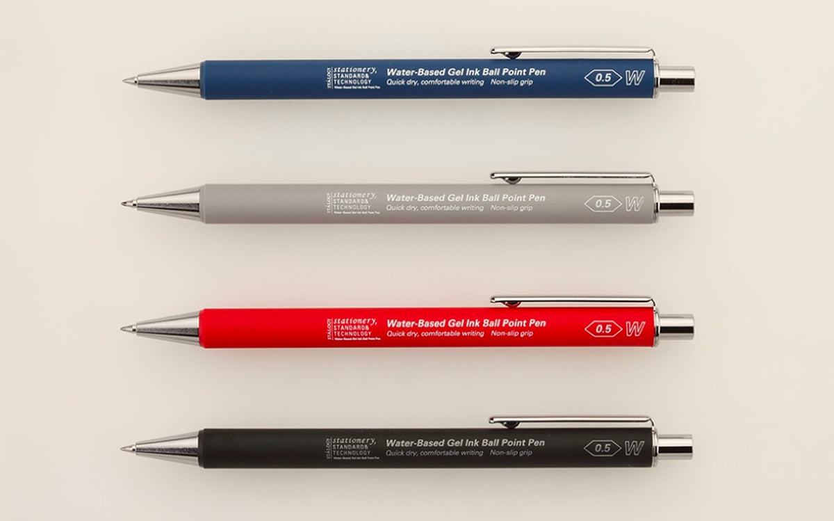 Set of 3 water-based gel pens, 0.5mm