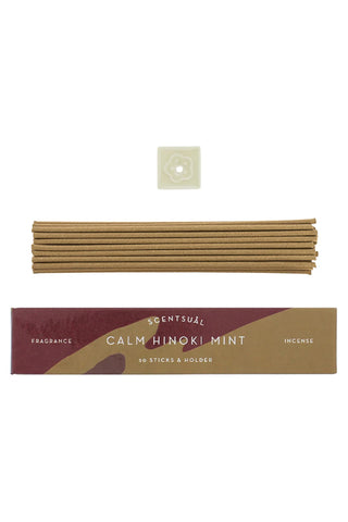 Scentsual Incense Calm Hinoki Mint