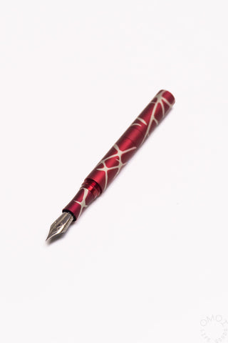 Schon DSGN Anodized Aluminum "Pocket 6" Fountain Pen Red Velvet