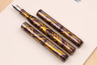 Schon DSGN Anodized Aluminum "Pocket 6" Fountain Pen Golden Smoke