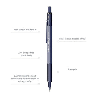 Scrikss Matri-X Mechanical Pencil 0.5mm Dark Blue