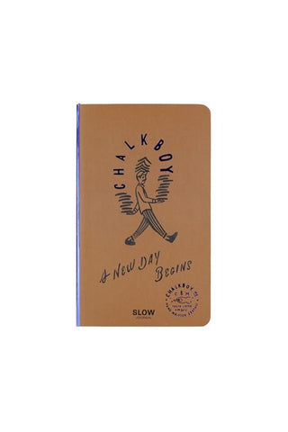 Slow Journal A6 Slim Open Dated Diary Chalk Boy It's A New Day