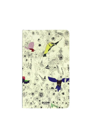 Slow Journal A6 Slim Open Dated Diary Shu Shiro Birds