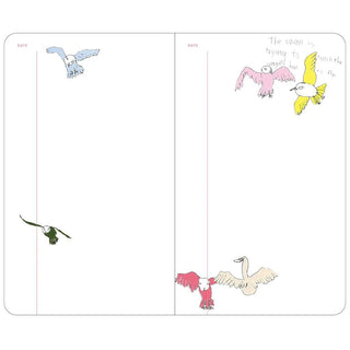 Slow Journal A6 Slim Open Dated Diary Shu Shiro Birds