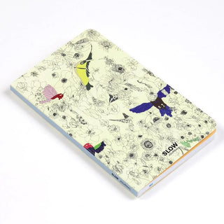 Slow Journal A6 Slim Open Dated Diary Shu Shiro Birds