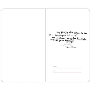 Slow Journal A6 Slim Open Dated Diary Shu Shiro Birds