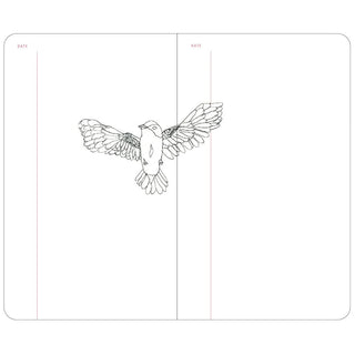 Slow Journal A6 Slim Open Dated Diary Shu Shiro Birds