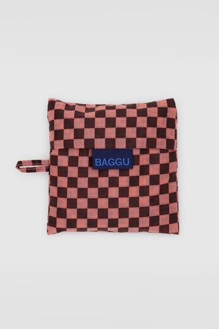 Standard BAGGU Pink Brown Check