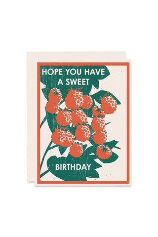 Sweet Birthday Letterpress Card