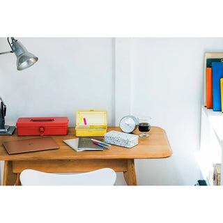 TOYO STEEL T-190 Stackable Storage Box Yellow