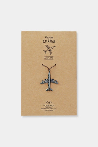 TRAVELER'S FACTORY Pewter Charm Airplane