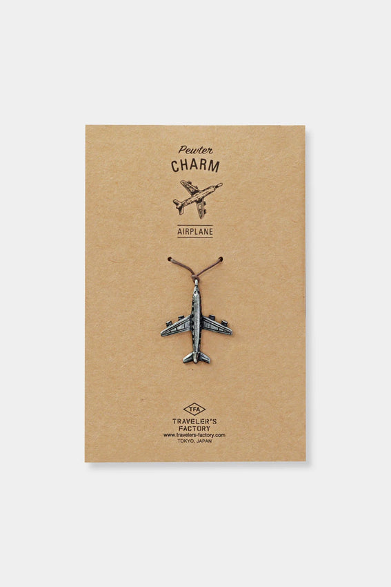 TRAVELER'S FACTORY Pewter Charm Airplane