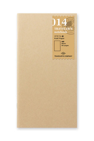 TRAVELER'S COMPANY 014 Kraft Paper Notebook