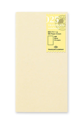 TRAVELER'S COMPANY 025 Blank MD Paper Cream Notebook