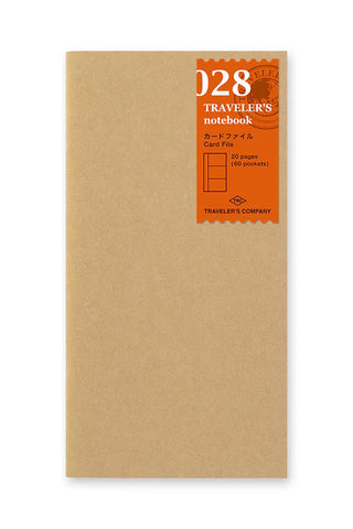 TRAVELER'S COMPANY 028 Card File Folder