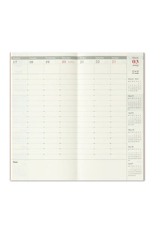 TRAVELER'S COMPANY 2025 Weekly Vertical Planner