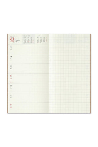 TRAVELER'S COMPANY 2025 Weekly + Memo Planner