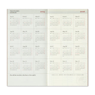 TRAVELER'S COMPANY 2025 Weekly + Memo Planner