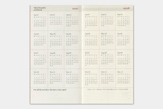 TRAVELER'S COMPANY 2027 Weekly + Memo Planner