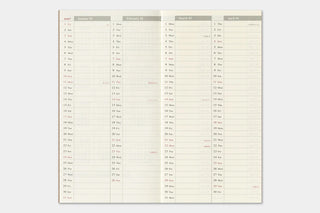 Open 2027 weekly vertical planner page with hourly schedule table