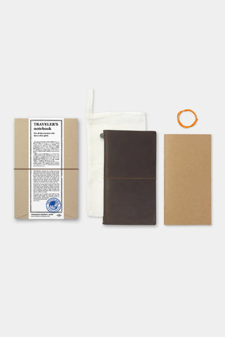 TRAVELER'S COMPANY Leather Journal Starter Kit Brown