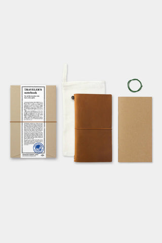 TRAVELER'S COMPANY Leather Journal Starter Kit Camel