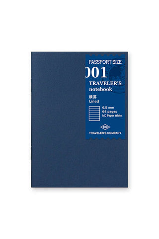 TRAVELER'S COMPANY Passport 001 Lined Notebook