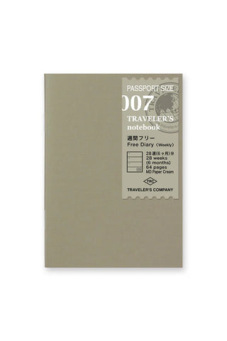 TRAVELER'S COMPANY Passport 007 Open Dated Weekly Planner