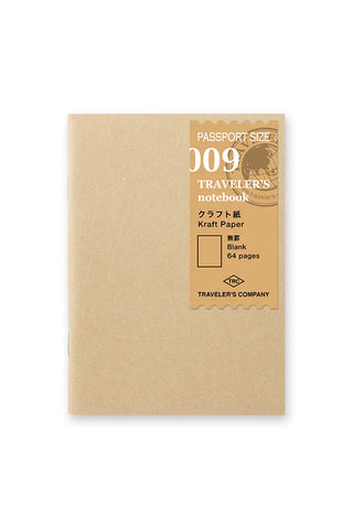 TRAVELER'S COMPANY Passport 009 Kraft Paper Notebook