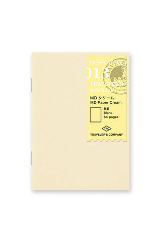 TRAVELER'S COMPANY Passport 013 MD Cream Blank Notebook