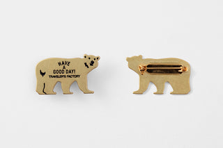 TRAVELER'S FACTORY Brass Bear Badge