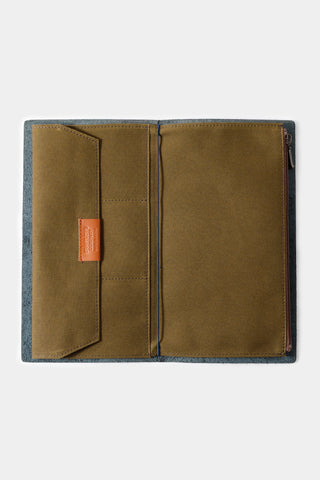 TRAVELER'S FACTORY Cotton Zipper Case Olive