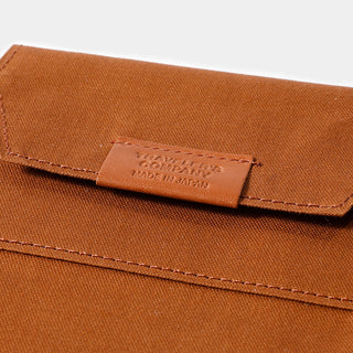 TRAVELER'S FACTORY Passport Size Cotton Zipper Case Brown