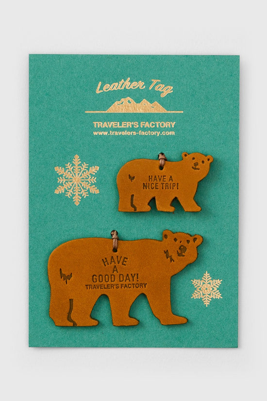 TRAVELER'S FACTORY Leather Bear Tag