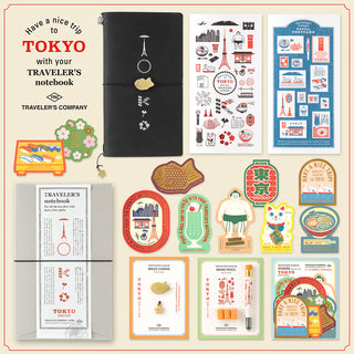 TRAVELER’S COMPANY Leather Journal Starter Kit TOKYO Black