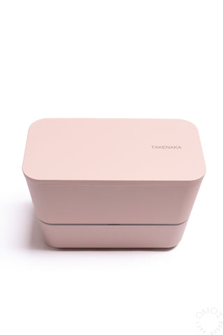 Takenaka Flat Dual Bento Candy Pink