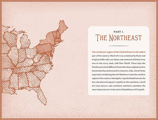 Book page titled “Part I: The Northeast” with a dotted map of the United States