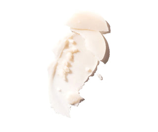 Close-up of a scoop of deodorant on a white background