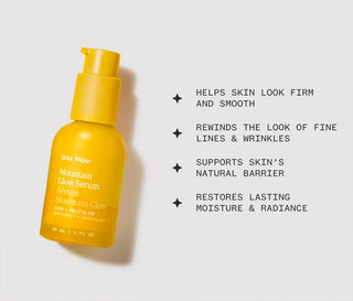 ursa major glow serum with product detail benefits