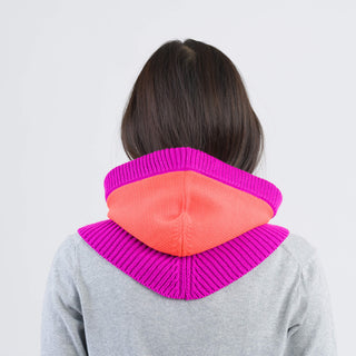 Verloop Colorblock Hood Poppy Magenta