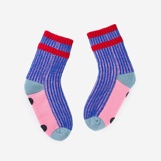 Verloop Gym House Socks Pink Cobalt