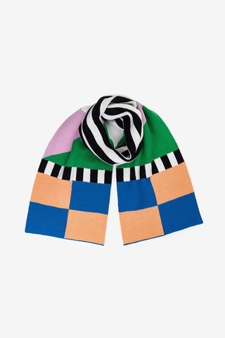 Verloop Kite Big Scarf Peach Cobalt