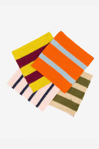 Verloop Patchwork Stripe Coaster Set Desert