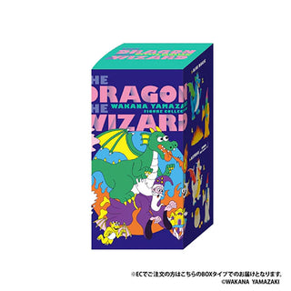 Colorful box packaging for 'The Dragon Wizard' Wakana Yamazaki figure collection on a white background.