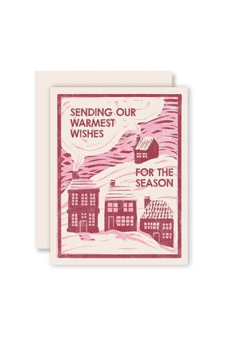 Warmest Wishes Letterpress Card